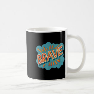 Taza De Café Valiente Trato Emblema Para Niños Y Chicas De Guay