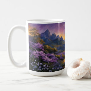 Taza De Café Valle de Lavender al amanecer