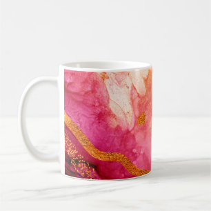 Taza De Café Valle Splash. Lujo natural. Arte real oriental