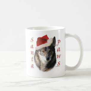 Taza De Café Vallhund Santa Paws de Suecia