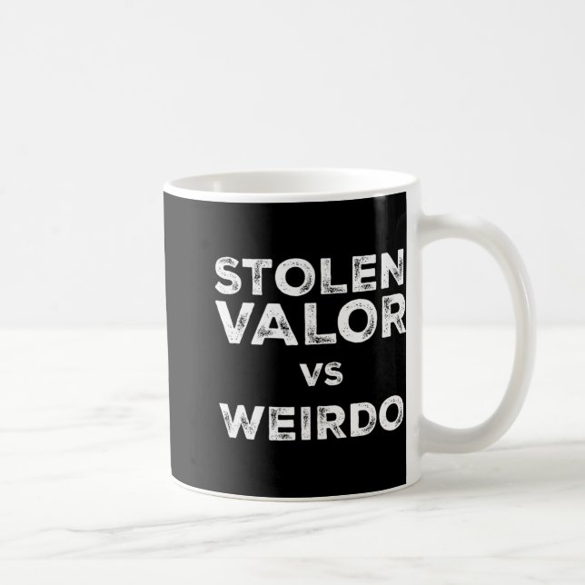 Taza De Café Valor Robado Vs Weirdo Trump Vance Vs Harris W Tim (Derecha)