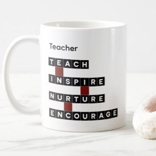 Taza De Café Valores de nombre personalizado para maestro baldo