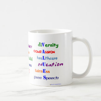 Taza De Café Valores morales liberales
