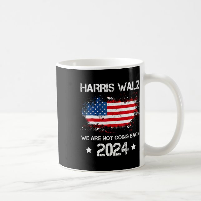 Taza De Café Vals 2024 No vamos a regresar Kamala Harris (Derecha)
