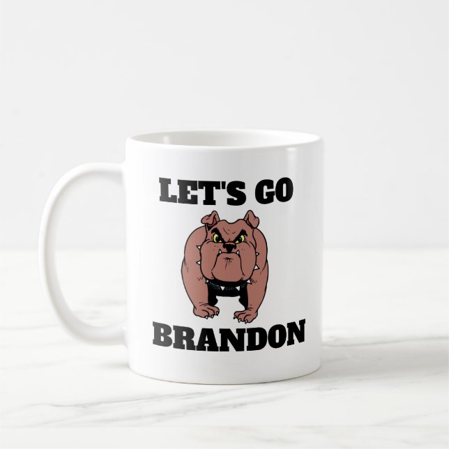 Taza De Café VAMOS A BRANDON BULLDOG Café Mugs (Izquierda)