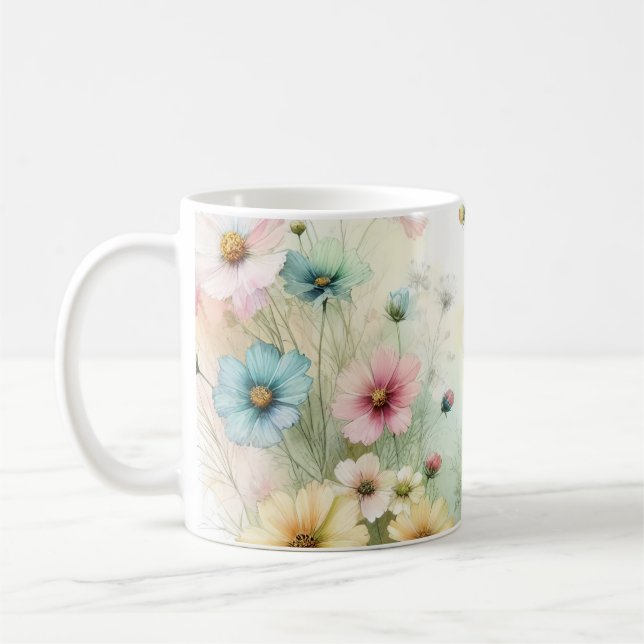 Taza De Café 🌷 Vamos a conseguir flores silvestres 🌷 (Izquierda)