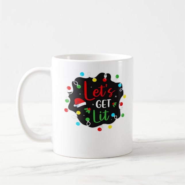 Taza De Café Vamos a conseguir Navidades divertidos que beban l (Izquierda)
