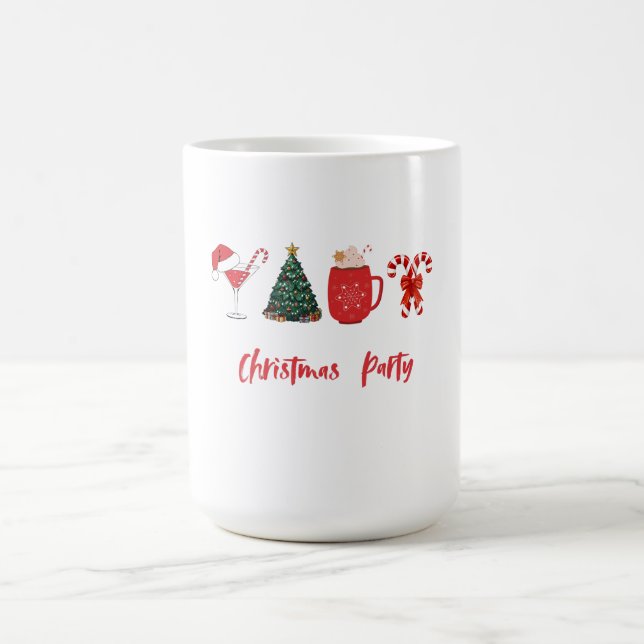 Taza De Café Vamos a Divertirnos – Fiesta de Navidad Divertida (Centro)