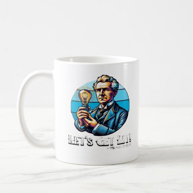 Taza De Café ¡Vamos a encender! Clásico Guay Minimal (Izquierda)