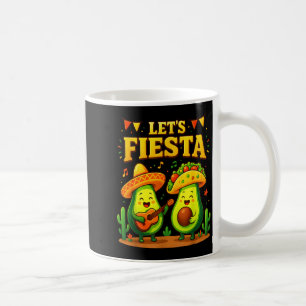 Taza De Café Vamos a fiesta mexicana cinco de mayo aguacate tac