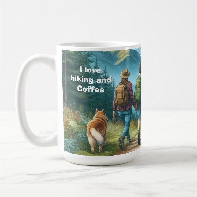 Taza De Café Vamos a hacer senderismo (Izquierda)
