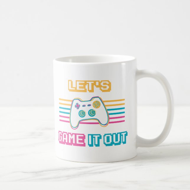 Taza De Café Vamos a jugarlo - Estilo retro (Derecha)