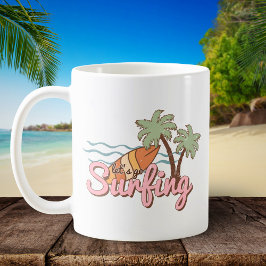 Taza De Café Vamos a la tabla de surf de verano