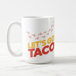 Taza De Café Vamos a las huellas de pollo de TACO