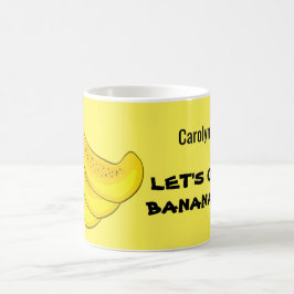 Taza De Café ¡Vamos a los plátanos! Pandilla bananera. Tu nombr