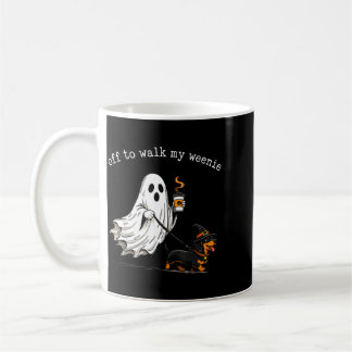 Taza De Café Vamos a pasear Weenie Funny Dachshund Halloweenie