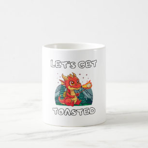 Taza De Café Vamos a ponerle salsa a la hamburguesa de dragón.