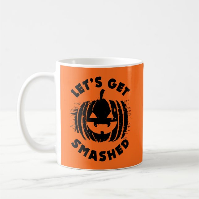 Taza De Café Vamos a rompernos | Cita divertida Halloween (Izquierda)