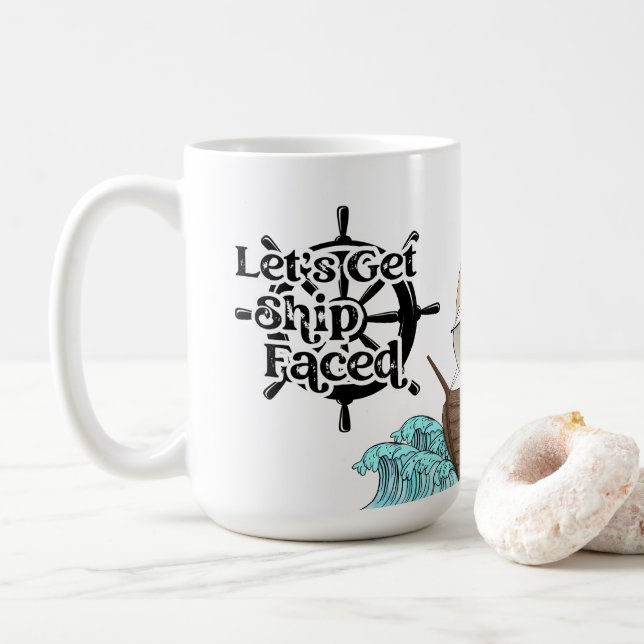 Taza De Café Vamos a tener cara de barco (Con donut)