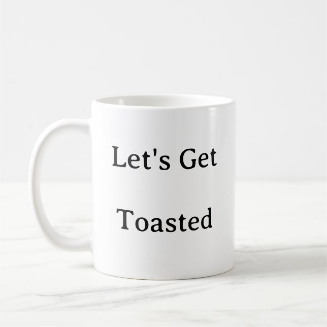 Taza De Café Vamos a tostar Mug - Gracioso Campfire Gif (Izquierda)