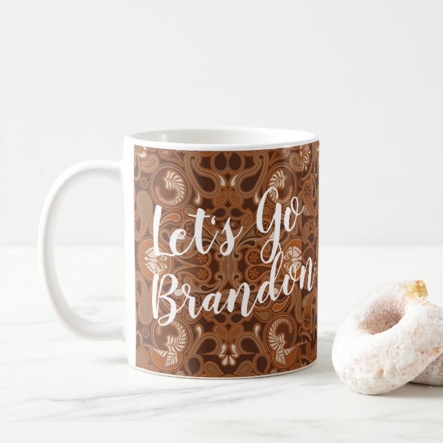 Taza De Café Vamos Brandon Paisley Coffee Mug (Con donut)