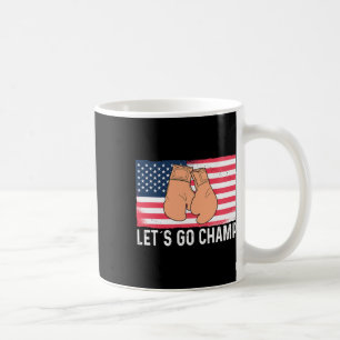 Taza De Café Vamos Campeón Kickboxing Boxeo Deportes Luchador