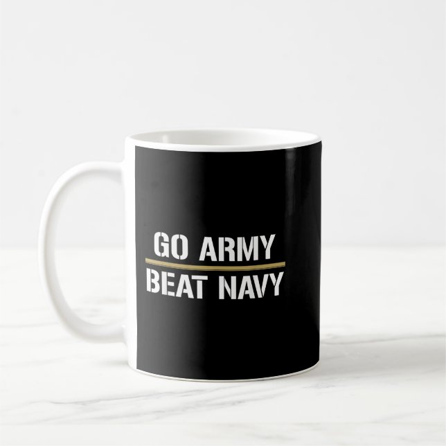 Taza De Café ¡Vamos Ejército! ¡Golpea a la Marina! Hacerlo 4 en (Izquierda)