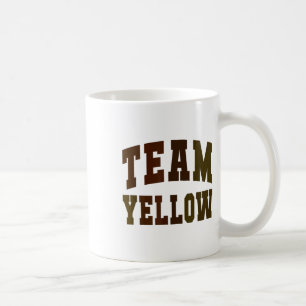 Taza De Café Vamos Equipo Amarillo Campamento De Guerra Escuela