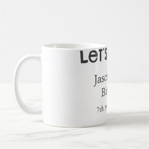Taza De Café Vamos fiesta feliz 30 cumpleaños nombre gris simpl
