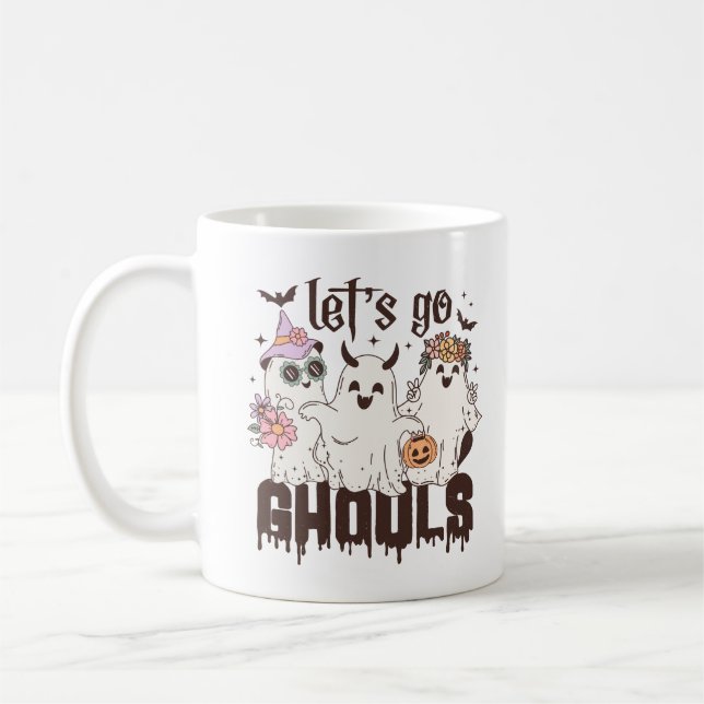 Taza De Café Vamos Ghouls Halloween (Izquierda)