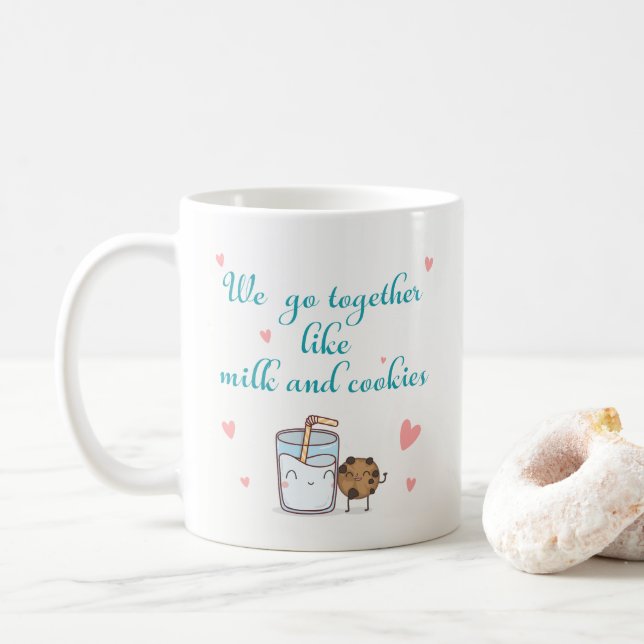 Taza De Café Vamos juntos como la leche y las galletas (Con donut)