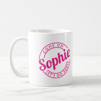 Taza De Café Vamos, vamos, Fiesta Girly, glamour de tacón alto