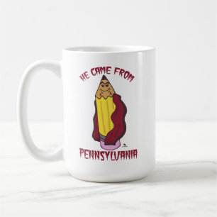 Taza De Café Vampiro de Lápiz de Pensilvania Humor descarado