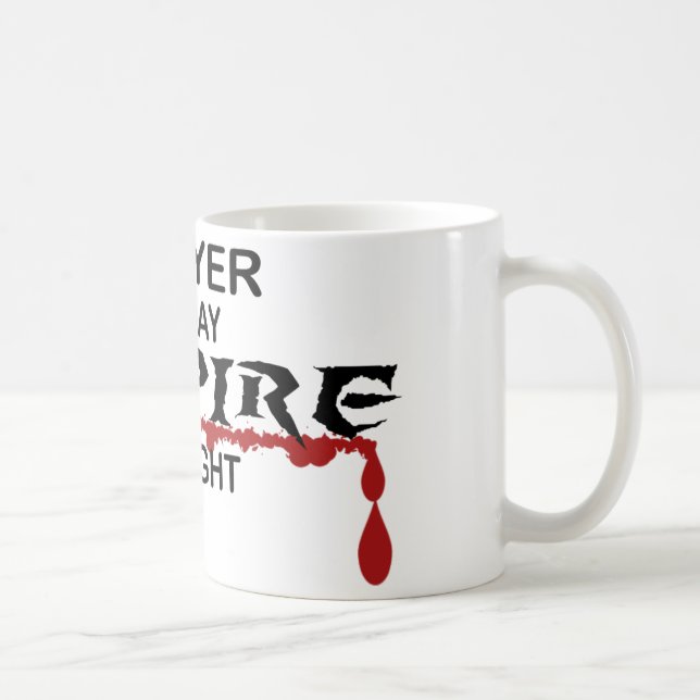 Taza De Café Vampiro del abogado por noche (Derecha)