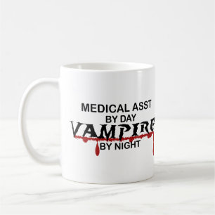 Taza De Café Vampiro del auxiliar médico por noche