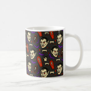Taza De Café Vampiro vintage - Iconos de horror de Halloween