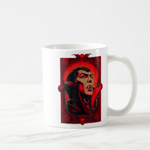 Taza De Café Vamre Dracula Arte de Horror Gótico - Halloween Va