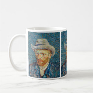 Taza De Café Van Gogh - Autorretrato con un sombrero gris de fi