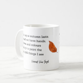 Taza De Café Van Gogh Autumn Quote Decor For Home