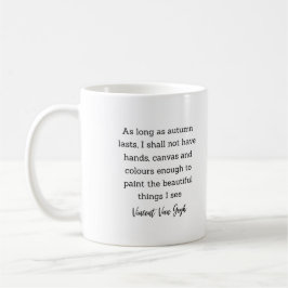 Taza De Café Van Gogh Autumn Quote Decor For Home