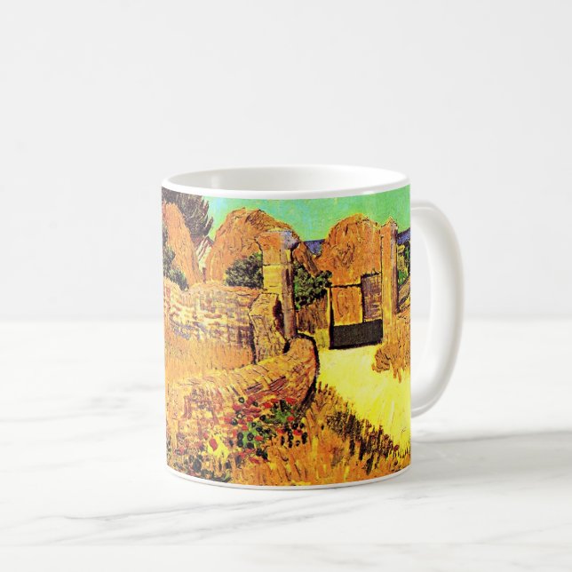 Taza De Café Van Gogh - Casa de campo en Provenza (Anverso derecho)