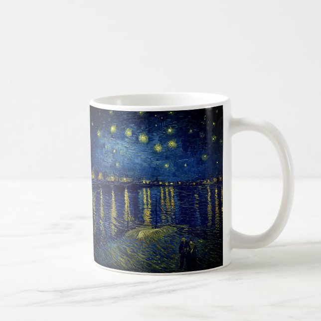 Taza De Café Van Gogh - Noche estrellada Sobre El Ródano (Derecha)