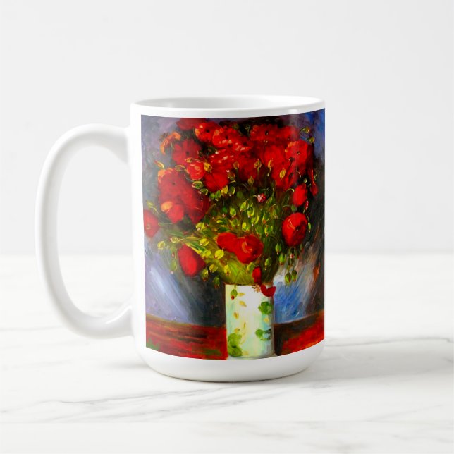 Taza De Café Van Gogh Red Poppies (Izquierda)