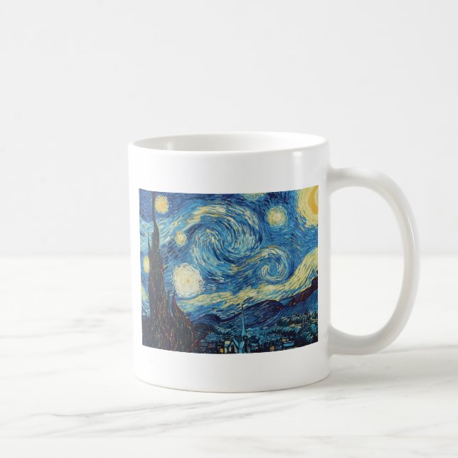 Taza De Café Van Gogh Starry Night Classic Impresionsionist Art (Derecha)