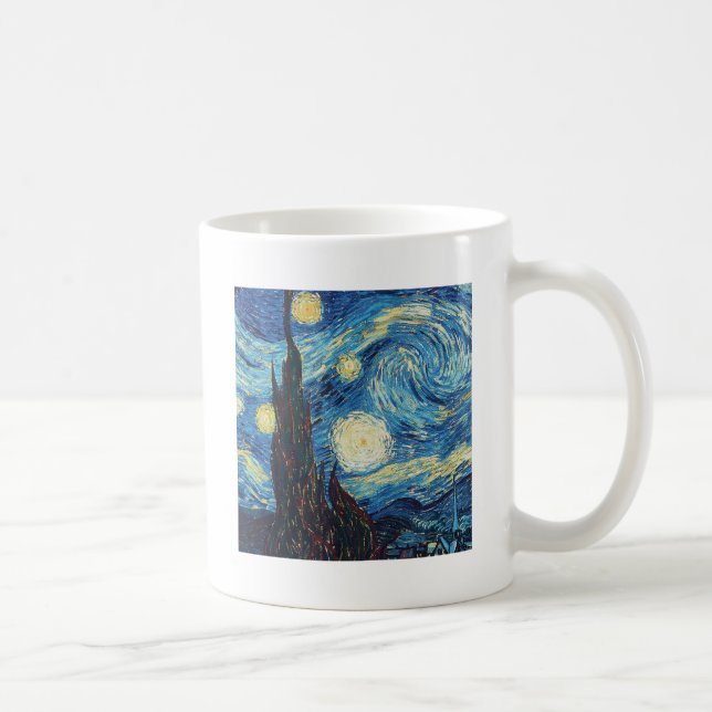 Taza De Café Van Gogh Starry Night Classic Impresionsionist Art (Derecha)