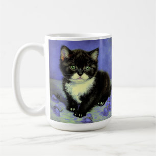Taza De Café Van Gogh Tuxedo Kitten