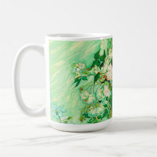 Taza De Café Van Gogh White Roses