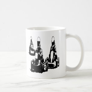 Taza De Café Van las Carreras de Kart