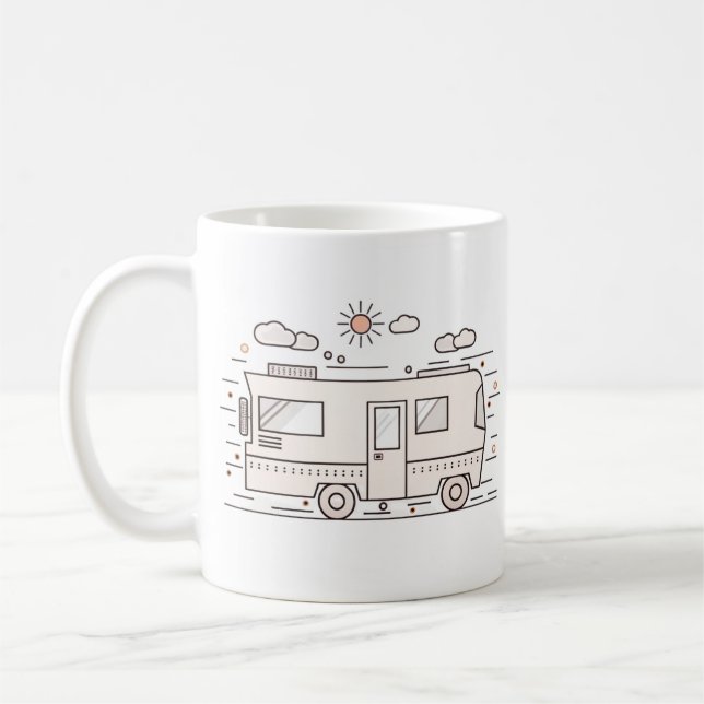 Taza De Café Van Life, Camper (Izquierda)