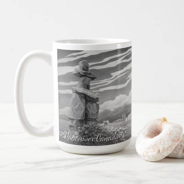Taza De Café Vancouver BC Canada Café Cups Mugs & Glasses (Con donut)
